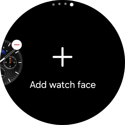 Press Add watch face.
