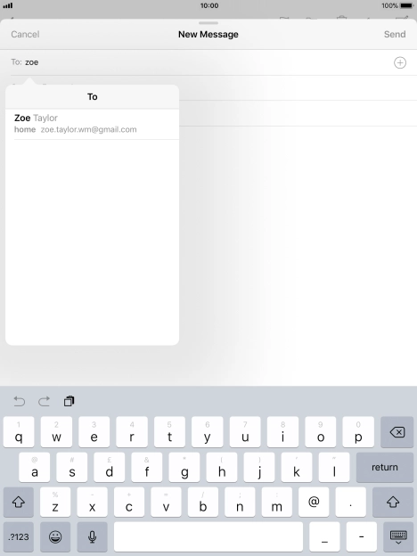 Press the required contact.