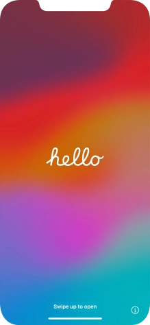 Slide your finger upwards starting from the bottom of the screen.