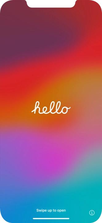 Slide your finger upwards starting from the bottom of the screen.