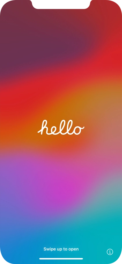 Slide your finger upwards starting from the bottom of the screen.