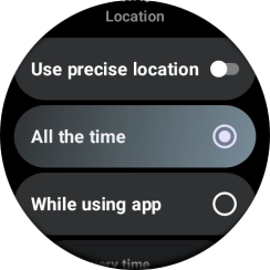 Follow the instructions on the screen to select the required settings and turn the function on or off.