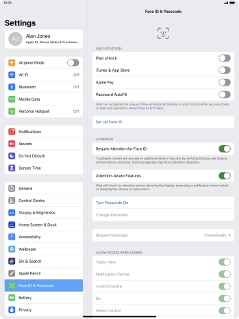 Press Set Up Face ID.