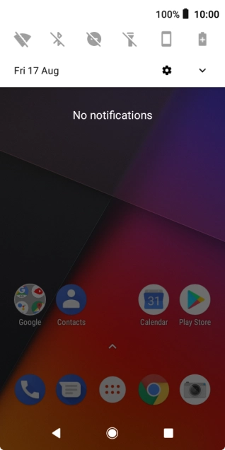 Press the settings icon.