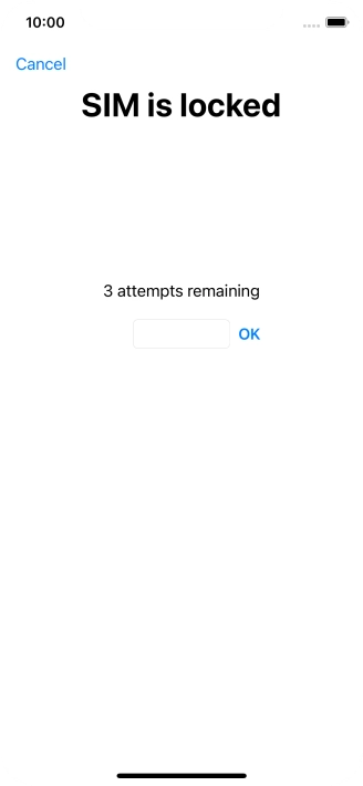 If your SIM is locked, key in your PIN and press OK.