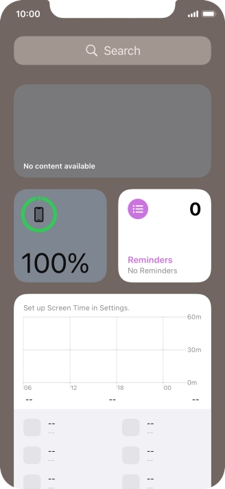 Slide your finger upwards on the screen.