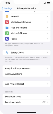 Press App Privacy Report.