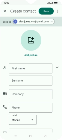 Press the drop down list next to 