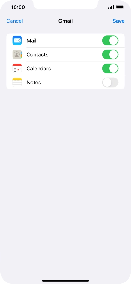 If this screen is displayed, you email account has been recognised and set up automatically. Follow the instructions on the screen to key in more information and finish setting up your email account.
