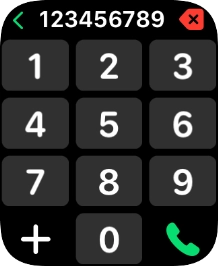 Key in the required number and press the call icon.