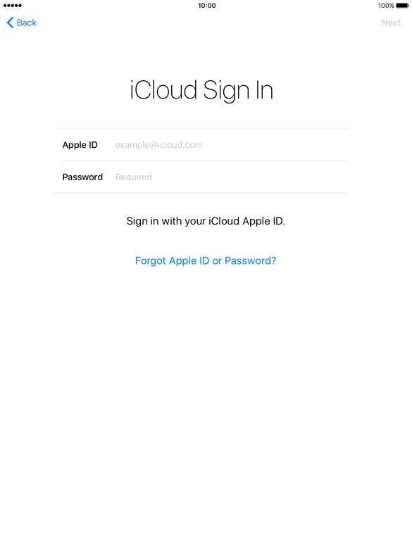Press the field next to 