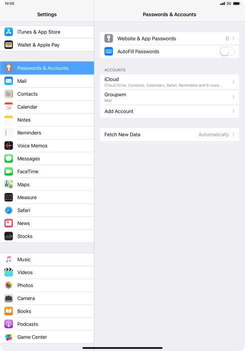Press Fetch New Data.