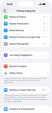 Press Sensitive Content Warning.