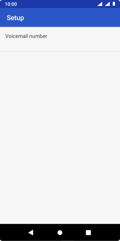 Press Voicemail number.