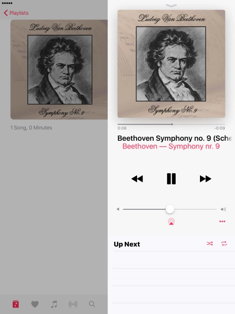 Press arrow right to go to the next audio file.