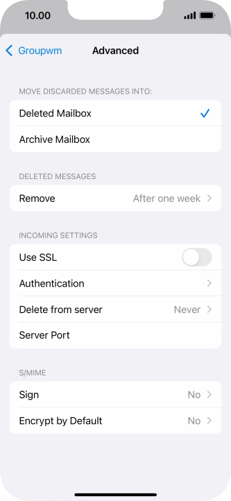 Press Authentication.