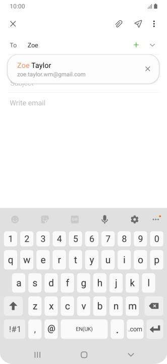 Press the required contact.