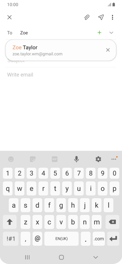 Press the required contact.
