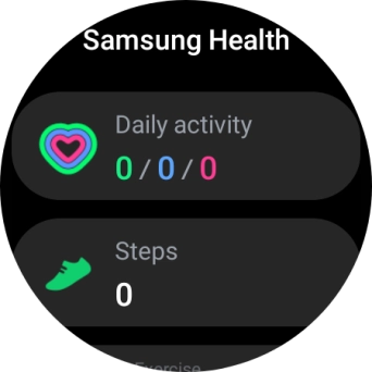 Under Daily activity, you can see how far you are from completing your daily activity goals.
