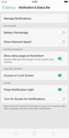Press Manage Notifications.