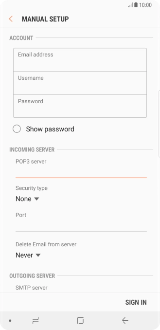 Press the drop down list below 