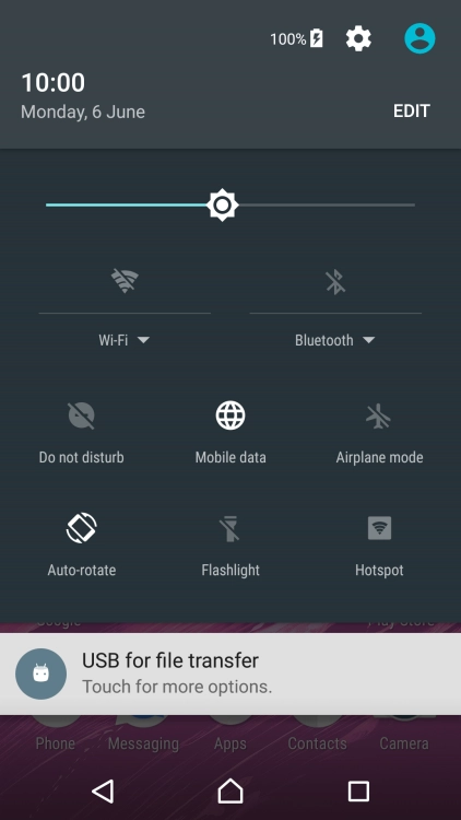 Press the settings icon. Press the settings icon.