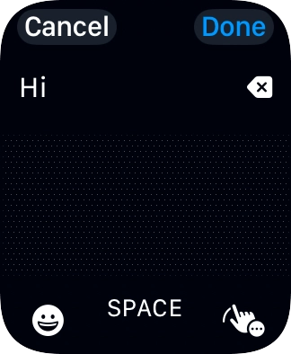 Press the input icon.