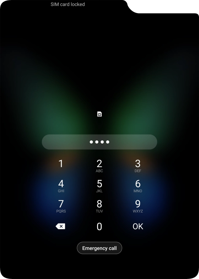 If you're asked to key in your PIN, do so and press OK.