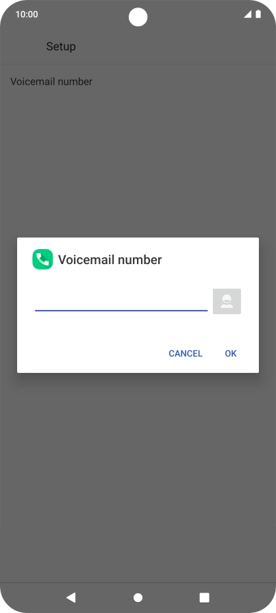 Key in +61414121121 and press OK.