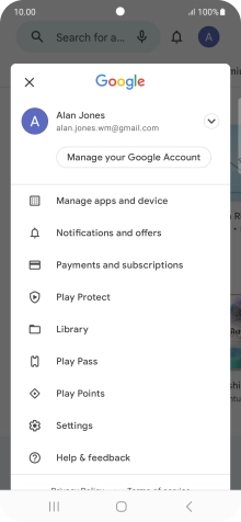 Press Manage apps and device.