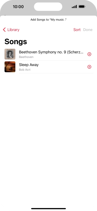Go to the required category and press the required audio file.