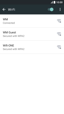 Press the Home key to return to the home screen.