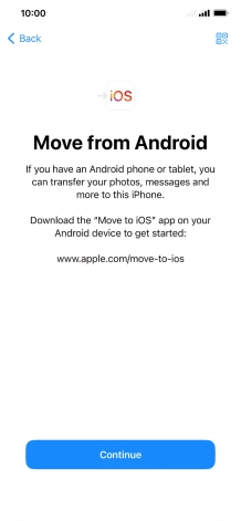 To transfer content to your phone, you need to install the app 