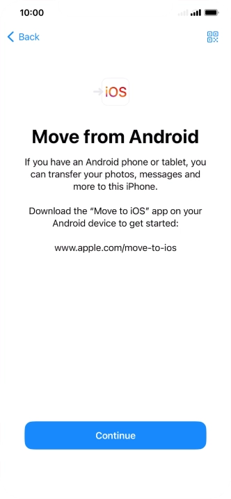 To transfer content to your phone, you need to install the app 