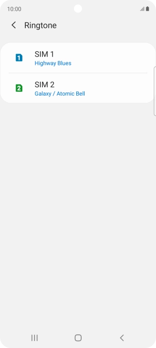 Press the Home key to return to the home screen.