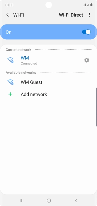 Press the Home key to return to the home screen.