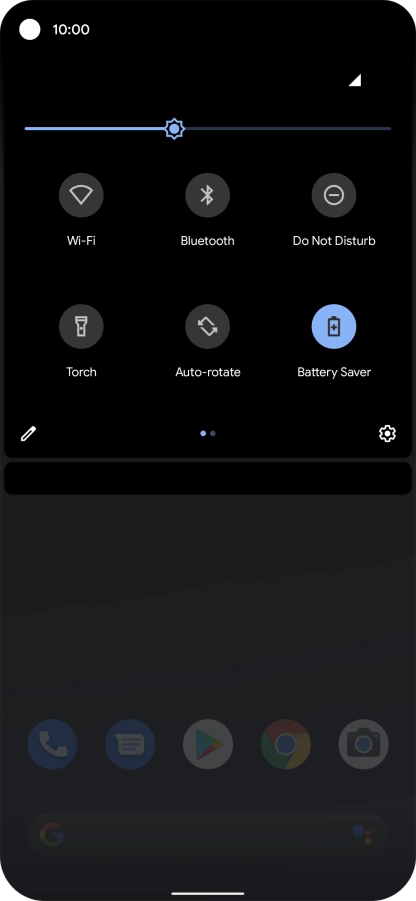 Slide your finger upwards starting from the bottom of the screen to return to the home screen.