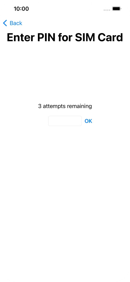 If your SIM is locked, key in your PIN and press OK.