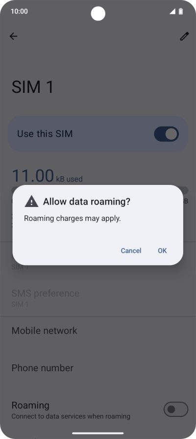 If you turn on the function, press OK. If you turn on the function, press OK.
