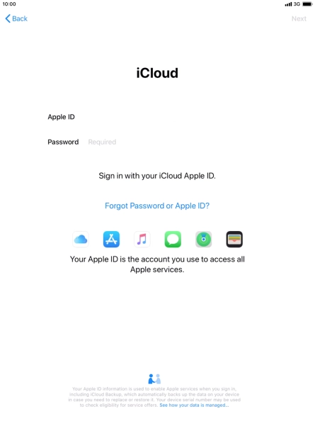 Press the field next to 