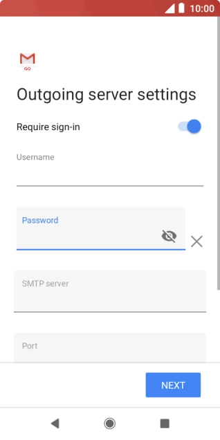 Press the field below 
