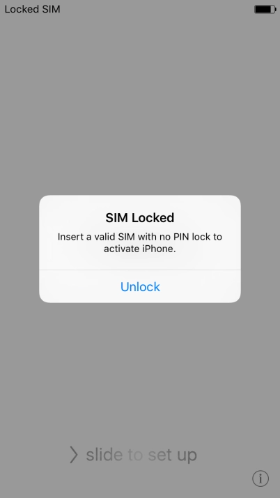 If your SIM is locked, press Unlock.