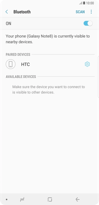 Press the Home key to return to the home screen.