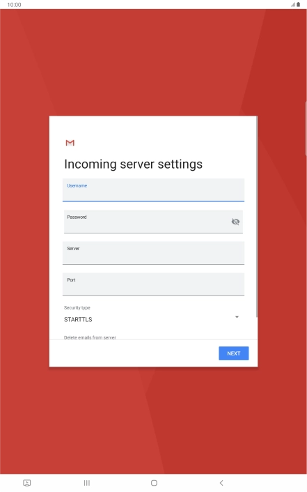 Press the field below 