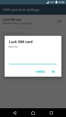 Key in your PIN and press OK.