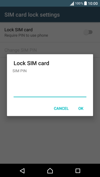 Key in your PIN and press OK.