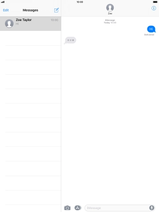 Press the Home key to return to the home screen.