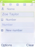 Key in the required name and press the Navigation key. Key in the required name and press the Navigation key.