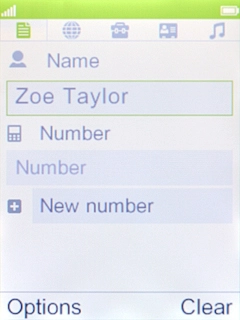 Key in the required name and press the Navigation key. Key in the required name and press the Navigation key.