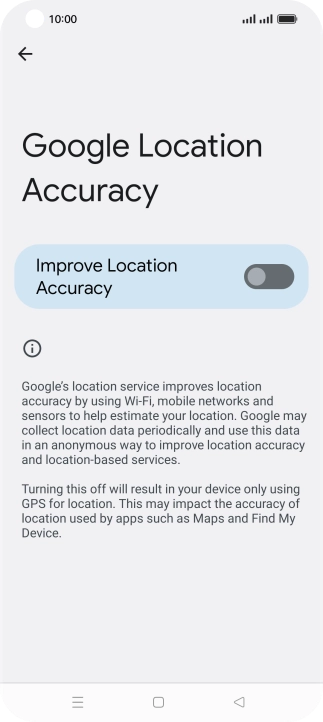 If you press the indicator next to 